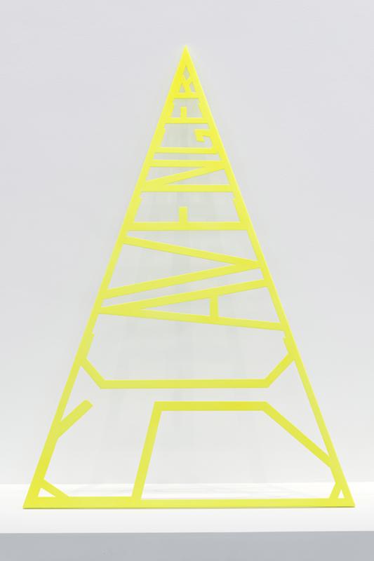 Shepherd, Scavenger, Slave, painted aluminium, 180 × 130 cm, 2022